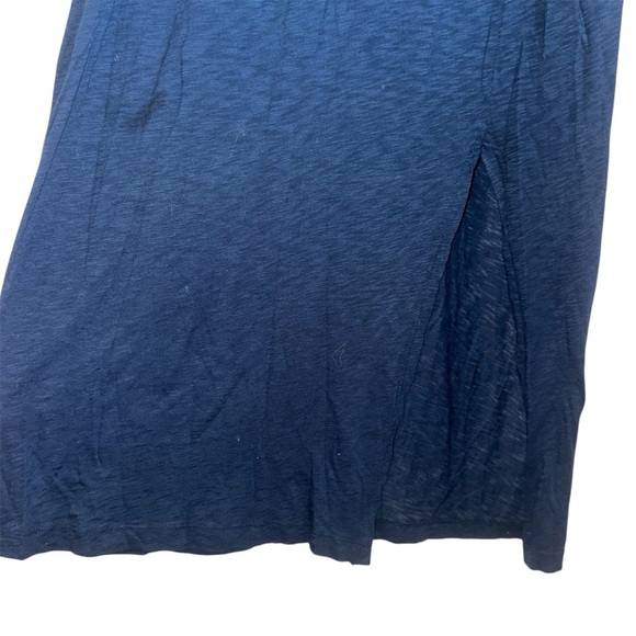 NWT Size M Anthropologie Stateside Long Maxi Navy Blue Dress with Slit - Picture 3 of 11